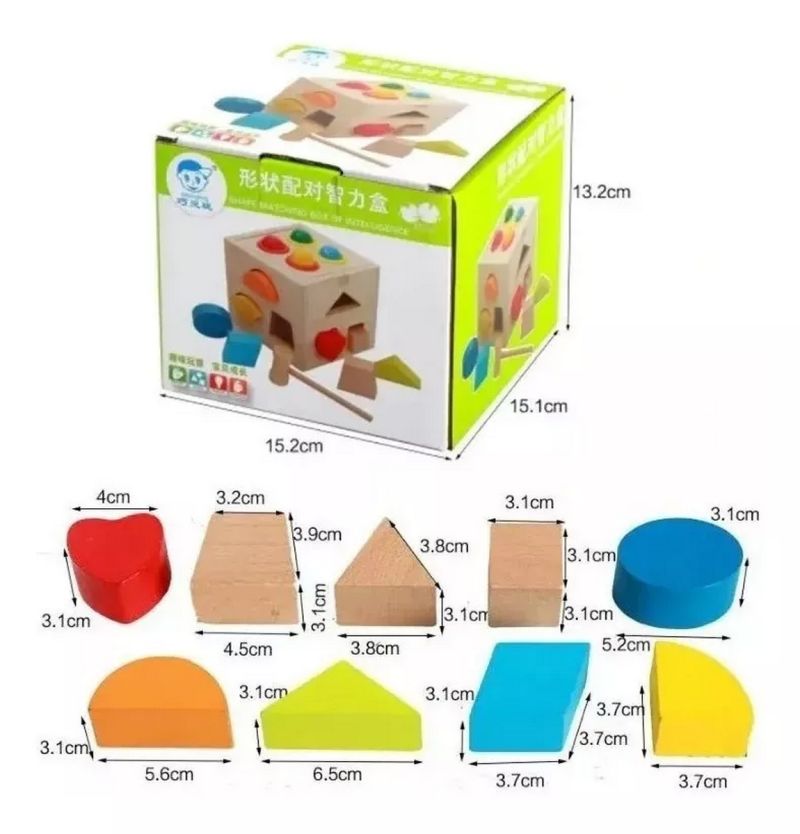 Comprar Juego Didactico Cubo De Figuras Geometri en Electroshopy